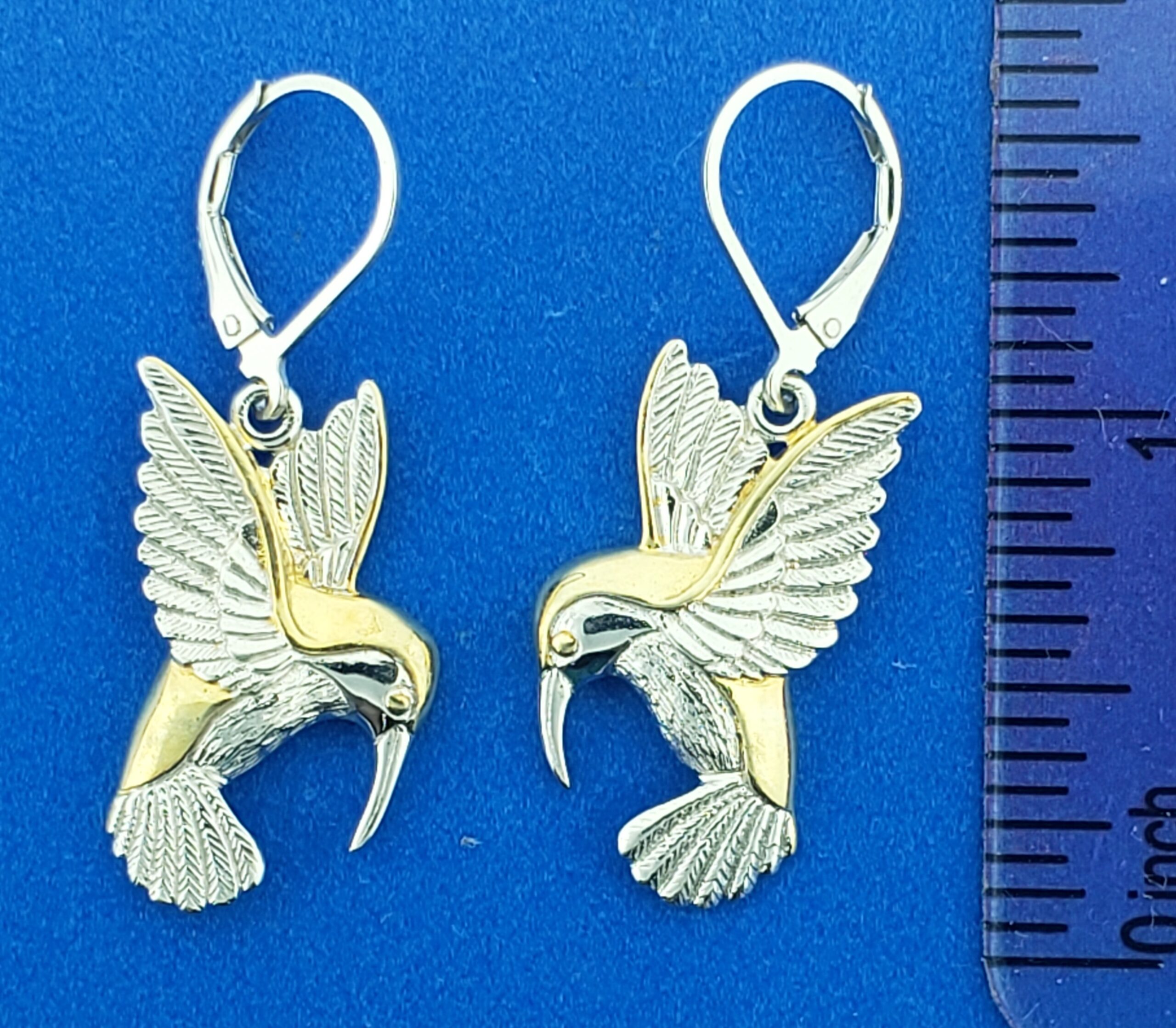 Kovel Hummingbird Earrings, Sterling Silver 5 Kovel Hummingbird Earrings, Sterling Silver - Image 5