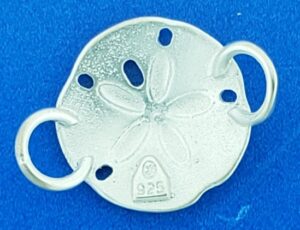 sterling silver sand dollar bracelet topper