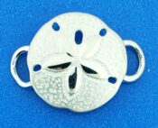 sterling silver sand dollar bracelet topper