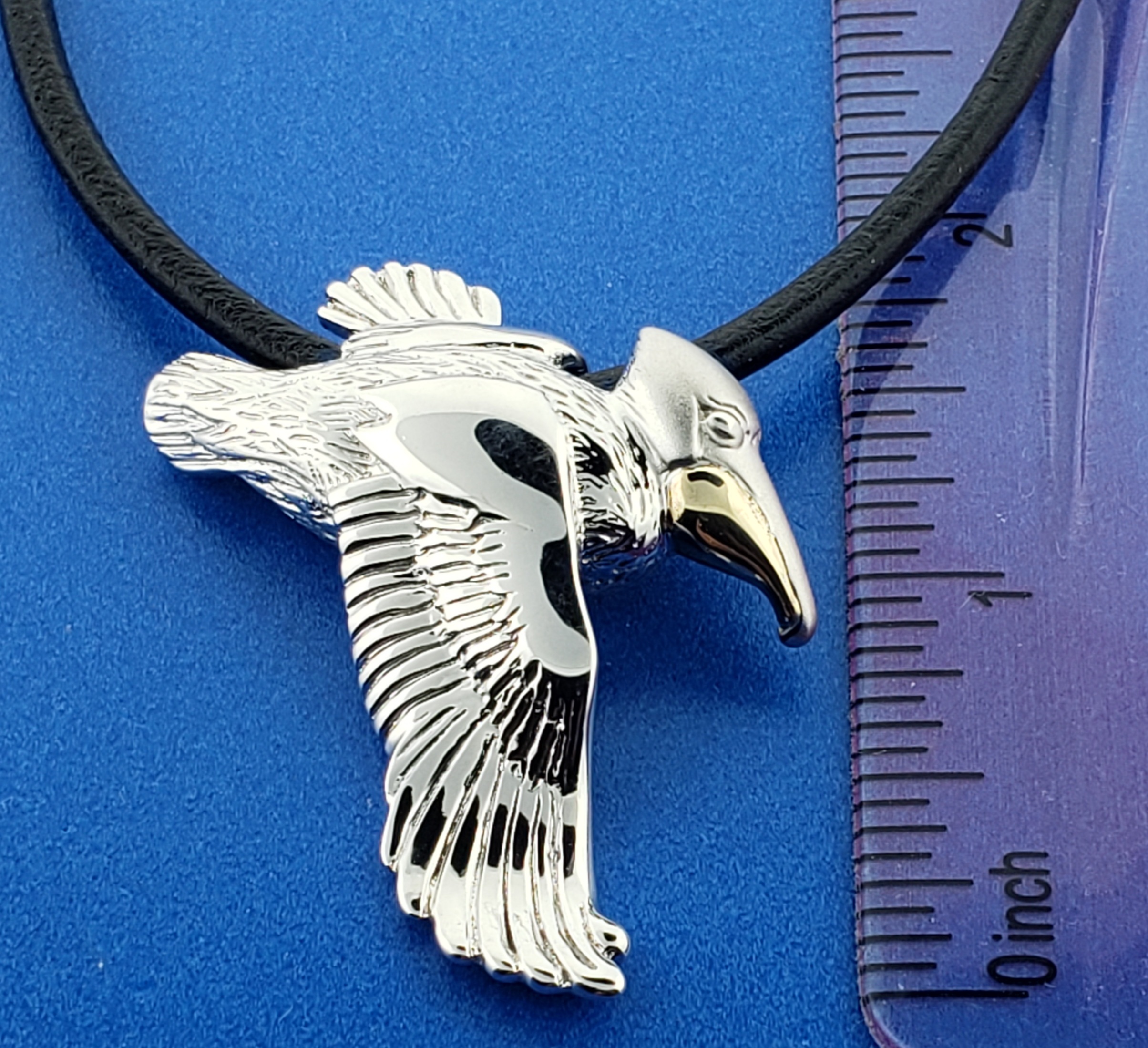 Steven Douglas Pelican Necklace, Sterling Silver/14K 6 Steven Douglas Pelican Necklace, Sterling Silver/14K - Image 6