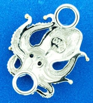 sterling silver octopus bracelet clasp/topper