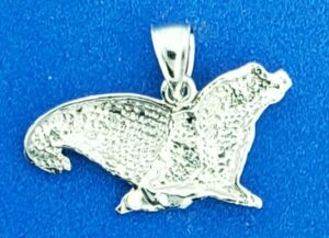 sterling silver seal pendant