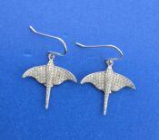Alamea Stingray Earrings, Sterling Silver