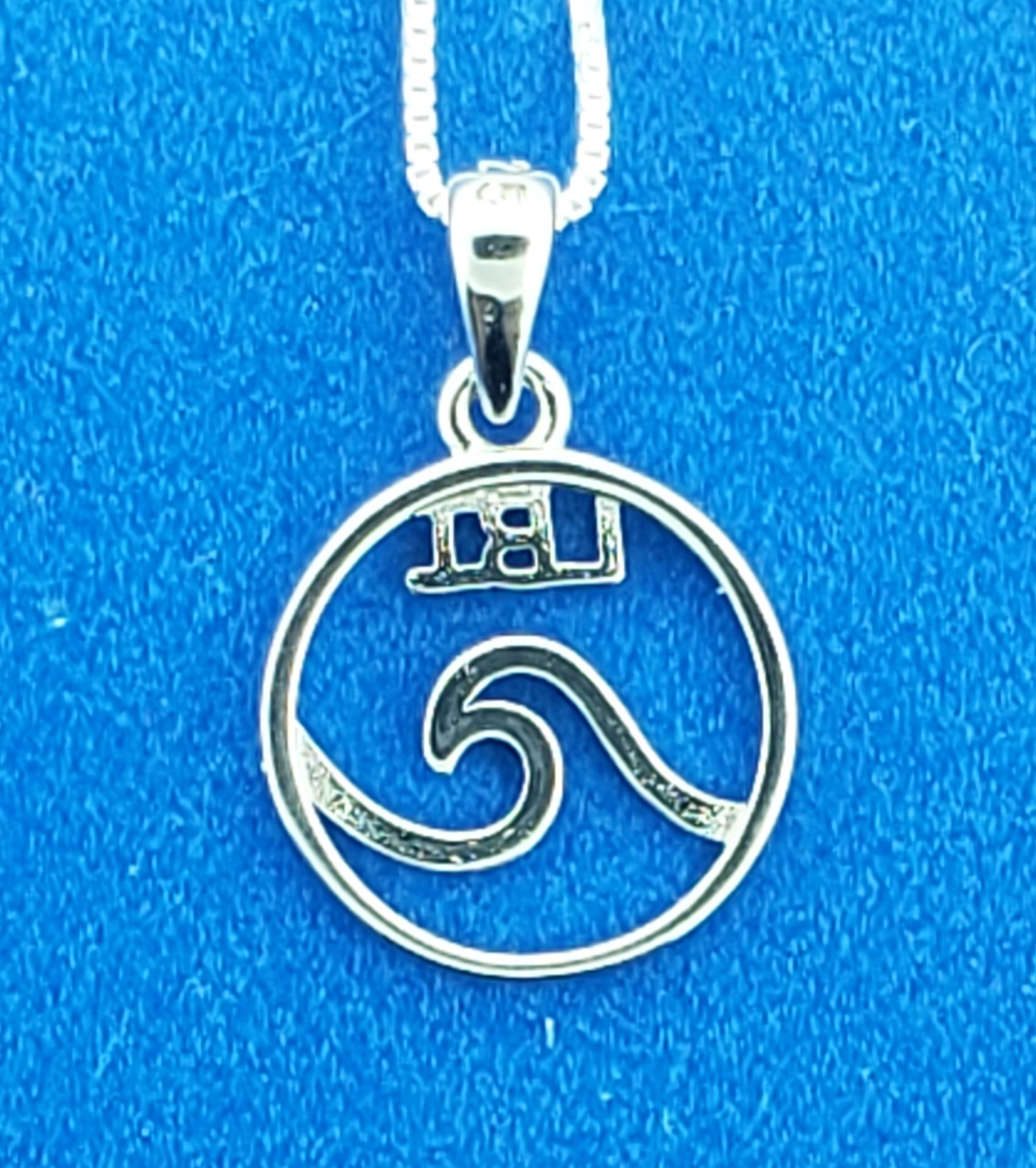 LBI Wave Pendant, Sterling Silver 6 LBI Wave Pendant, Sterling Silver - Image 6