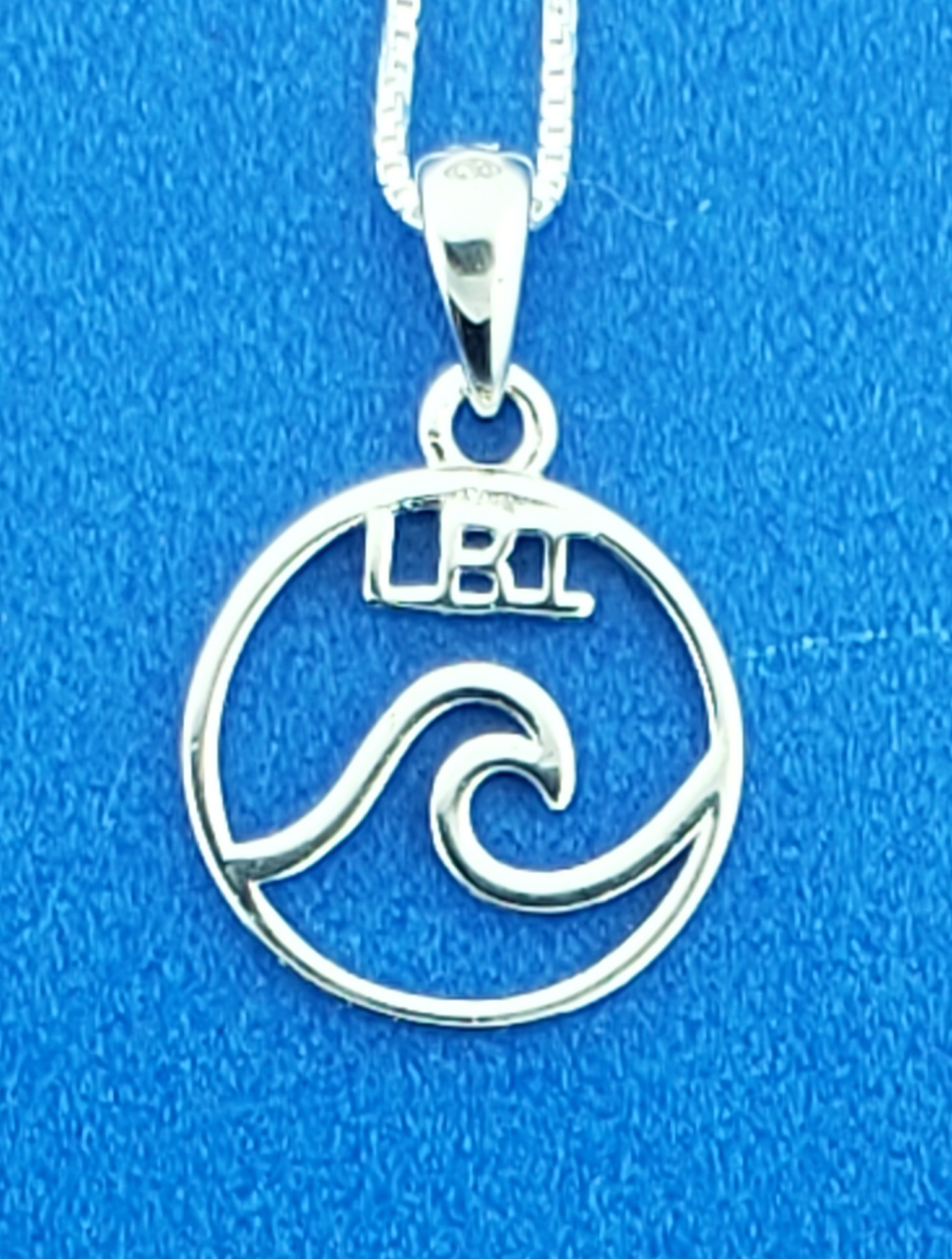 LBI Wave Pendant, Sterling Silver 3 LBI Wave Pendant, Sterling Silver - Image 3