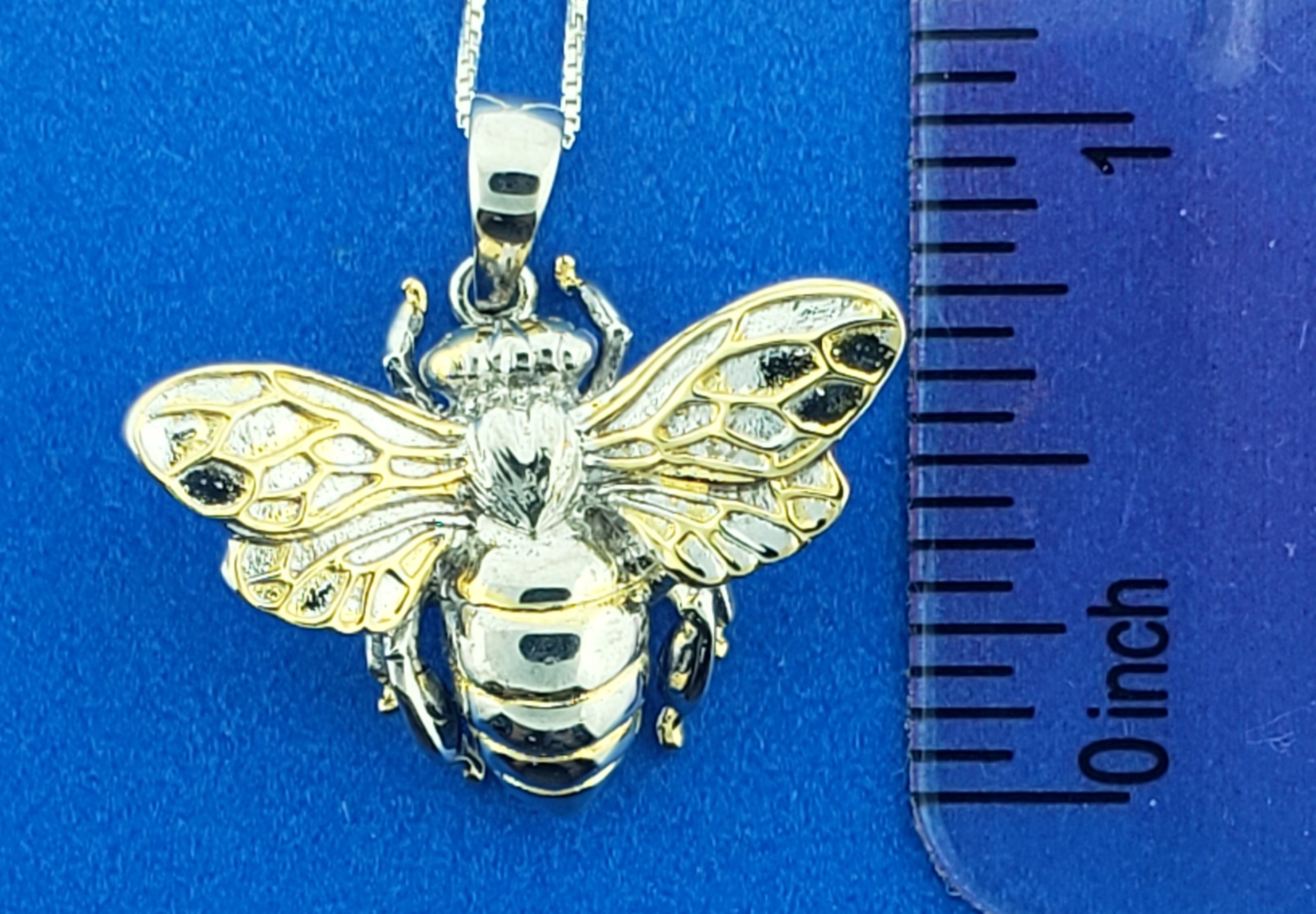 Kovel Honey Bee Pendant, Sterling Silver 5 Kovel Honey Bee Pendant, Sterling Silver - Image 5