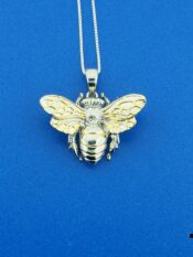 Kovel Honey Bee Pendant, Sterling Silver