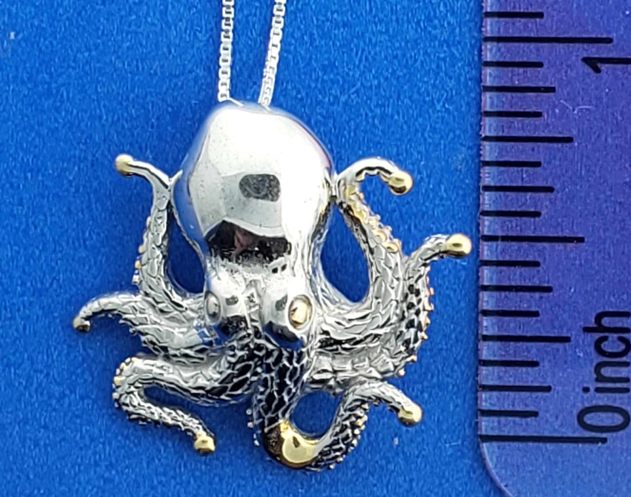 Kovel Octopus Pendant, Sterling Silver 8 Kovel Octopus Pendant, Sterling Silver - Image 8
