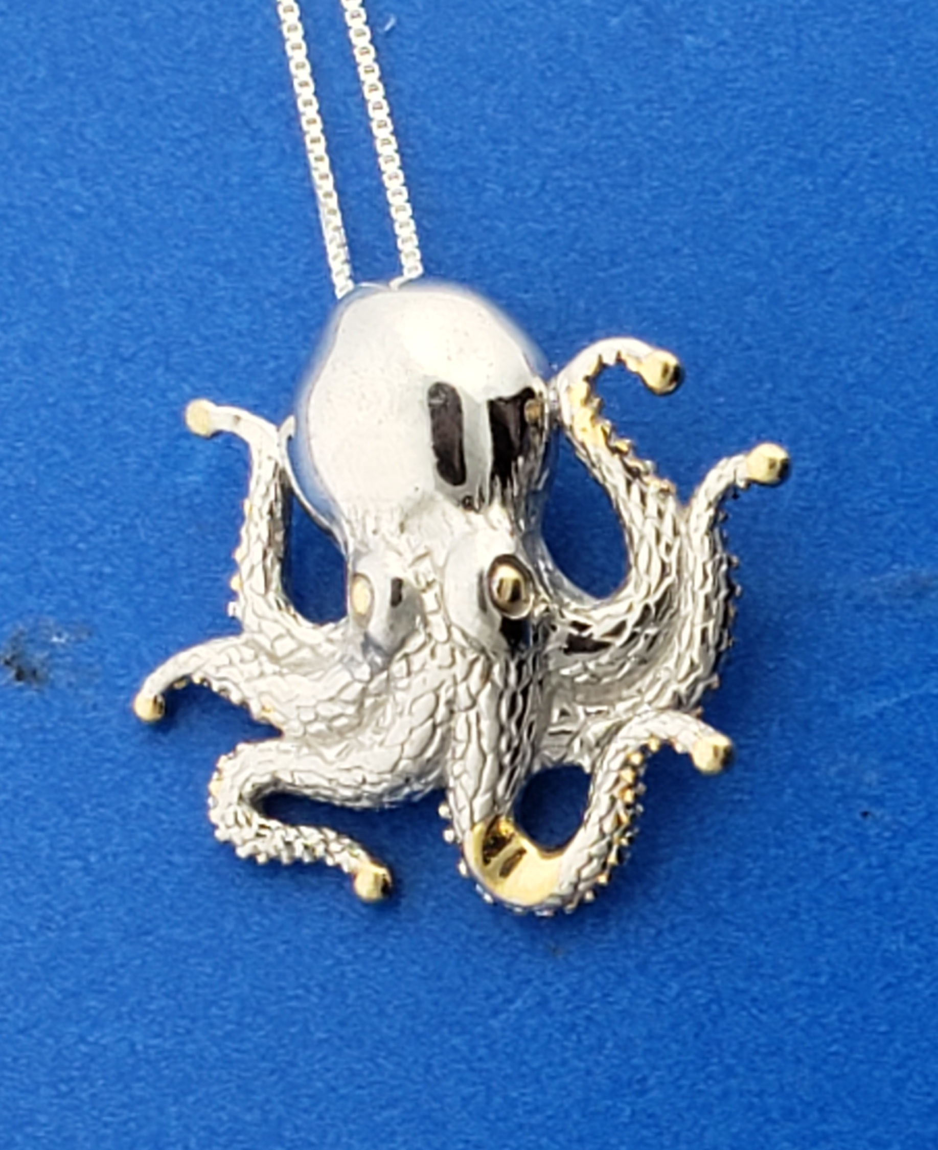 Kovel Octopus Pendant, Sterling Silver 7 Kovel Octopus Pendant, Sterling Silver - Image 7