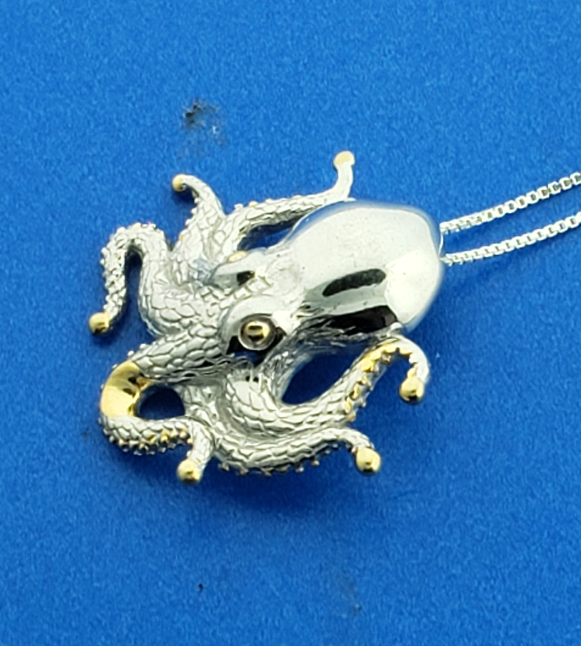 Kovel Octopus Pendant, Sterling Silver 6 Kovel Octopus Pendant, Sterling Silver - Image 6