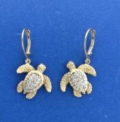 Steven Douglas Sea Turtle Diamond Earrings, 14k
