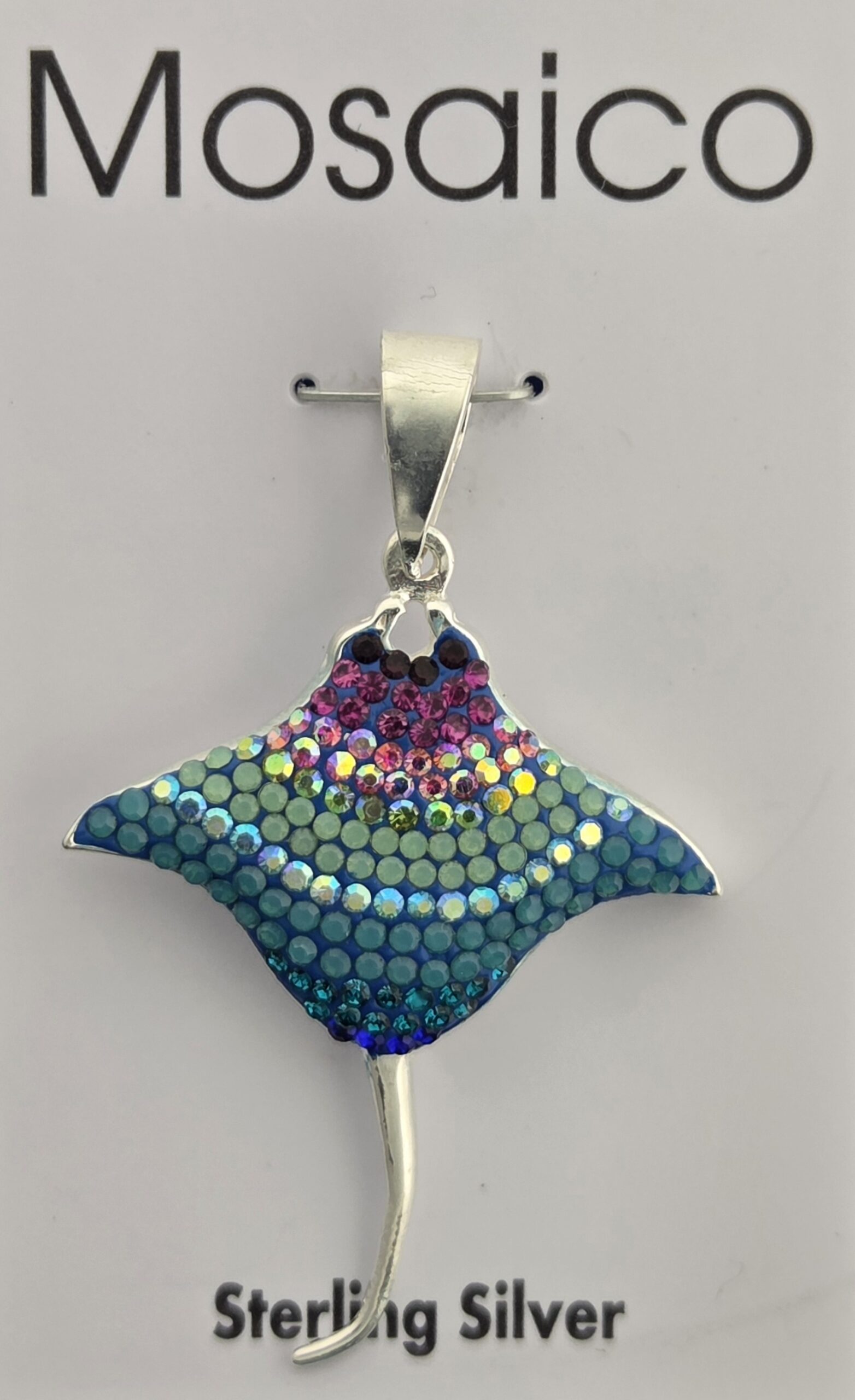 Mosaico Stingray Pendant, Sterling Silver 1 Mosaico Stingray Pendant, Sterling Silver