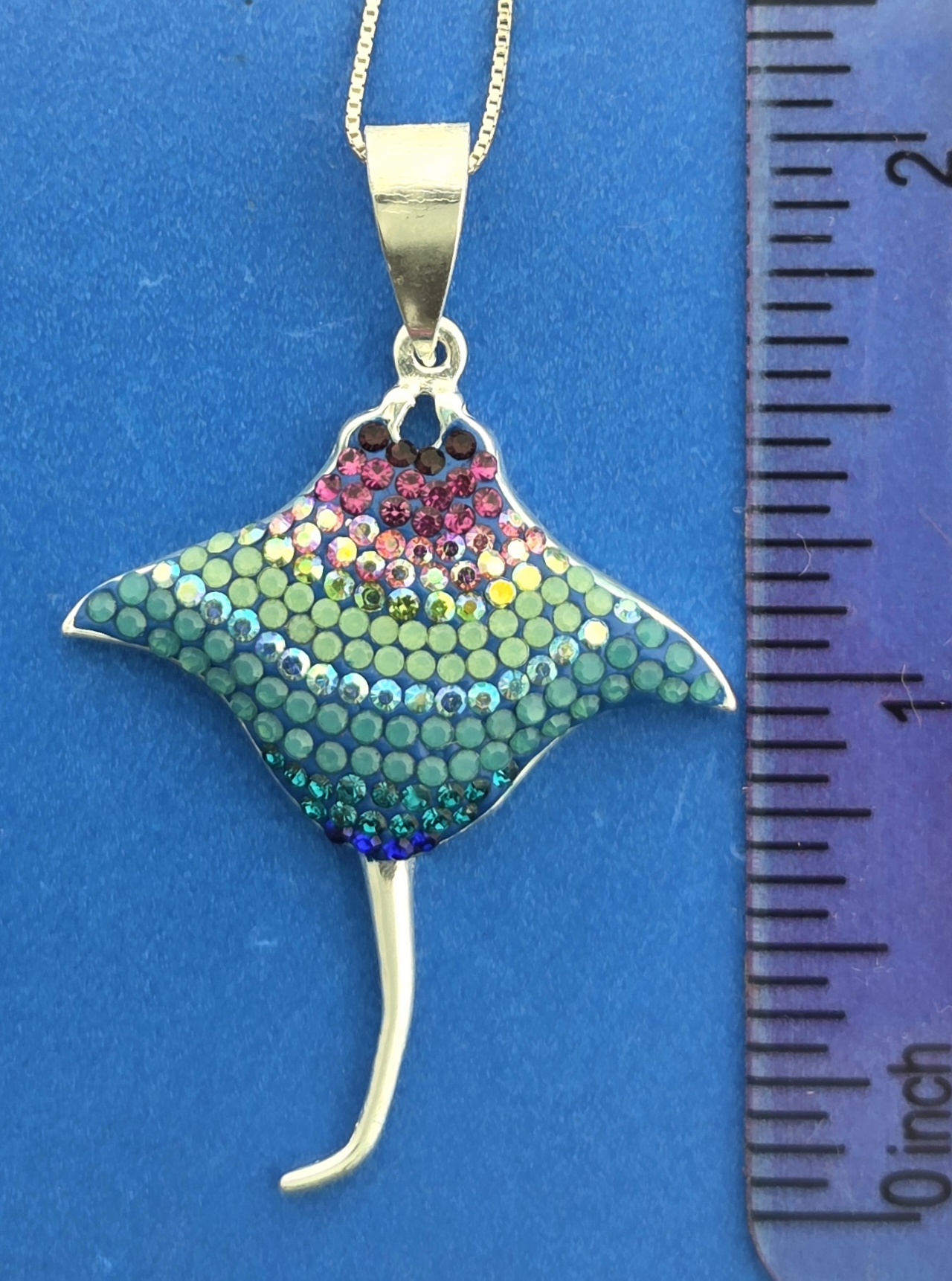 Mosaico Stingray Pendant, Sterling Silver 6 Mosaico Stingray Pendant, Sterling Silver - Image 6