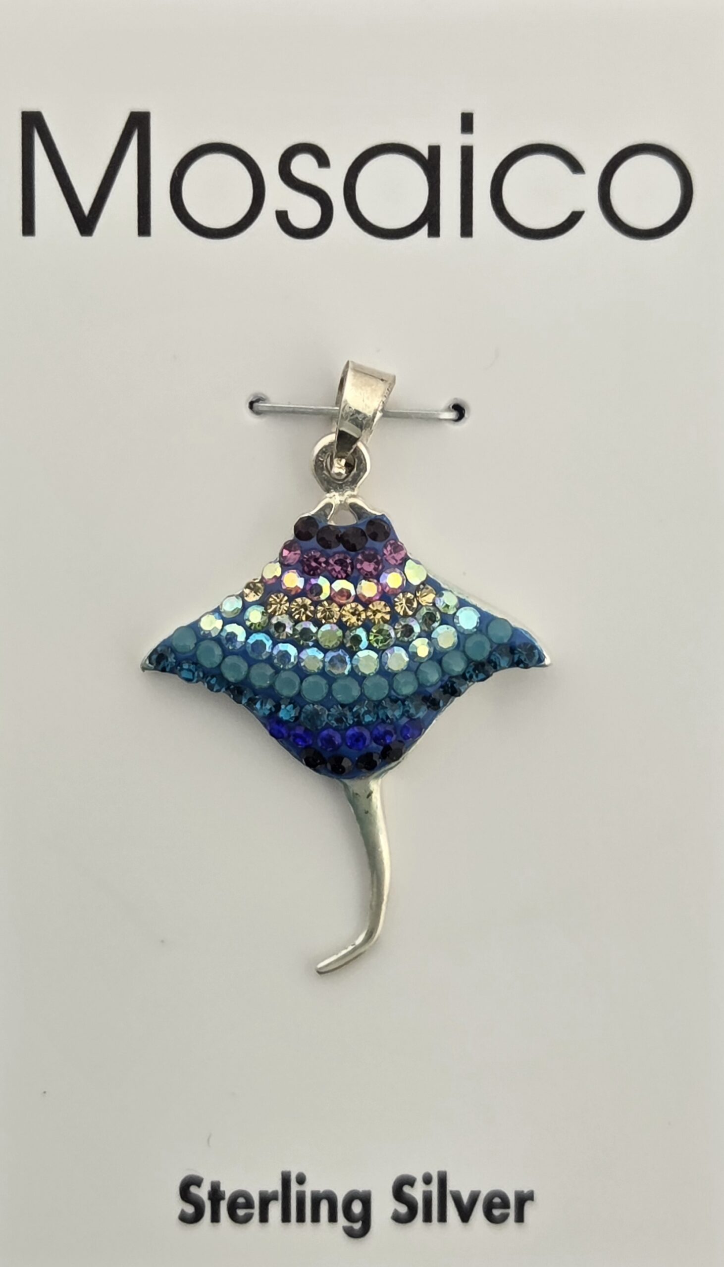 Mosaico Stingray Pendant, Sterling Silver 1 Mosaico Stingray Pendant, Sterling Silver