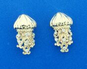 Steven Douglas Jellyfish Earrings, 14K
