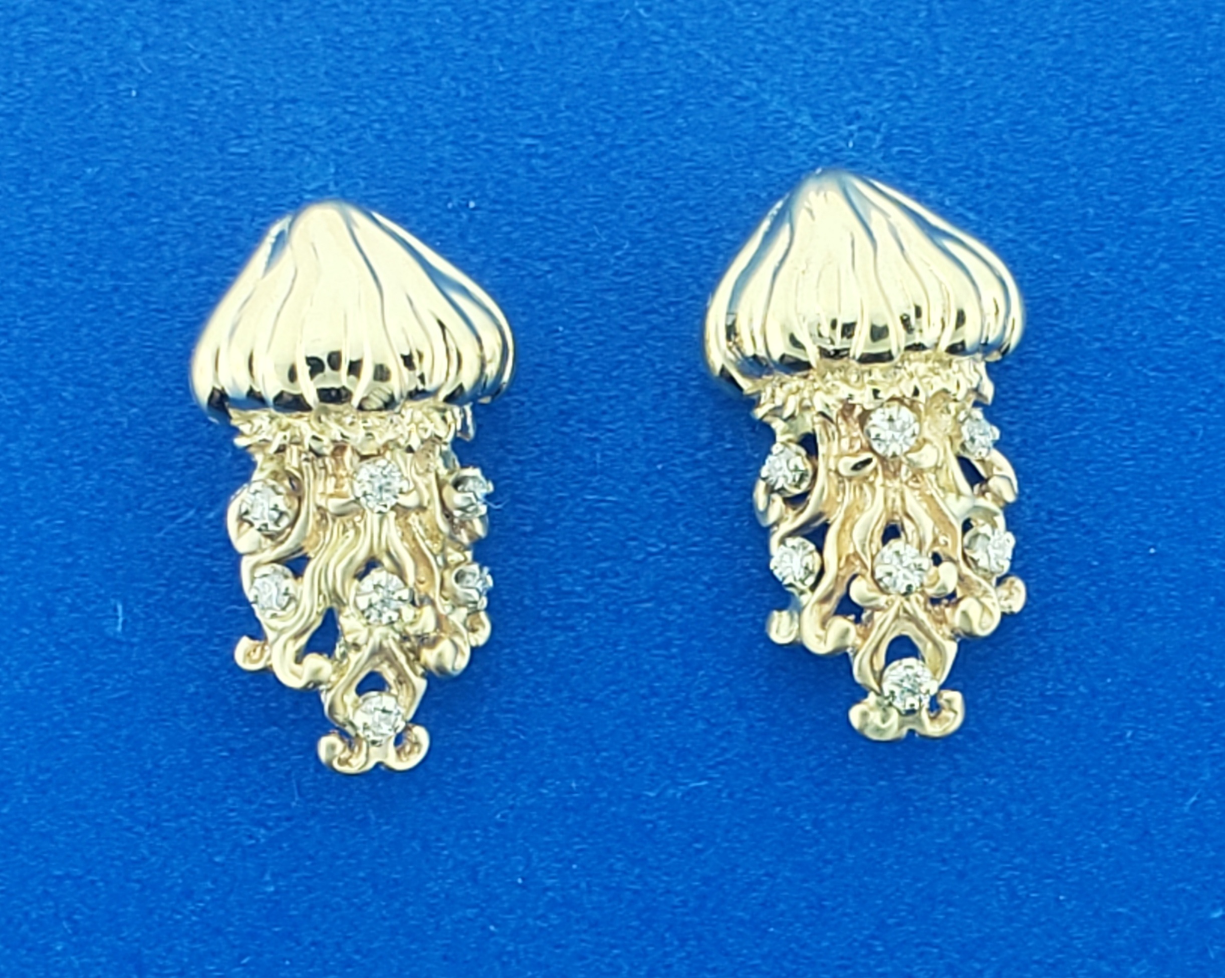 Steven Douglas Jellyfish Earrings, 14K 1 Steven Douglas Jellyfish Earrings, 14K