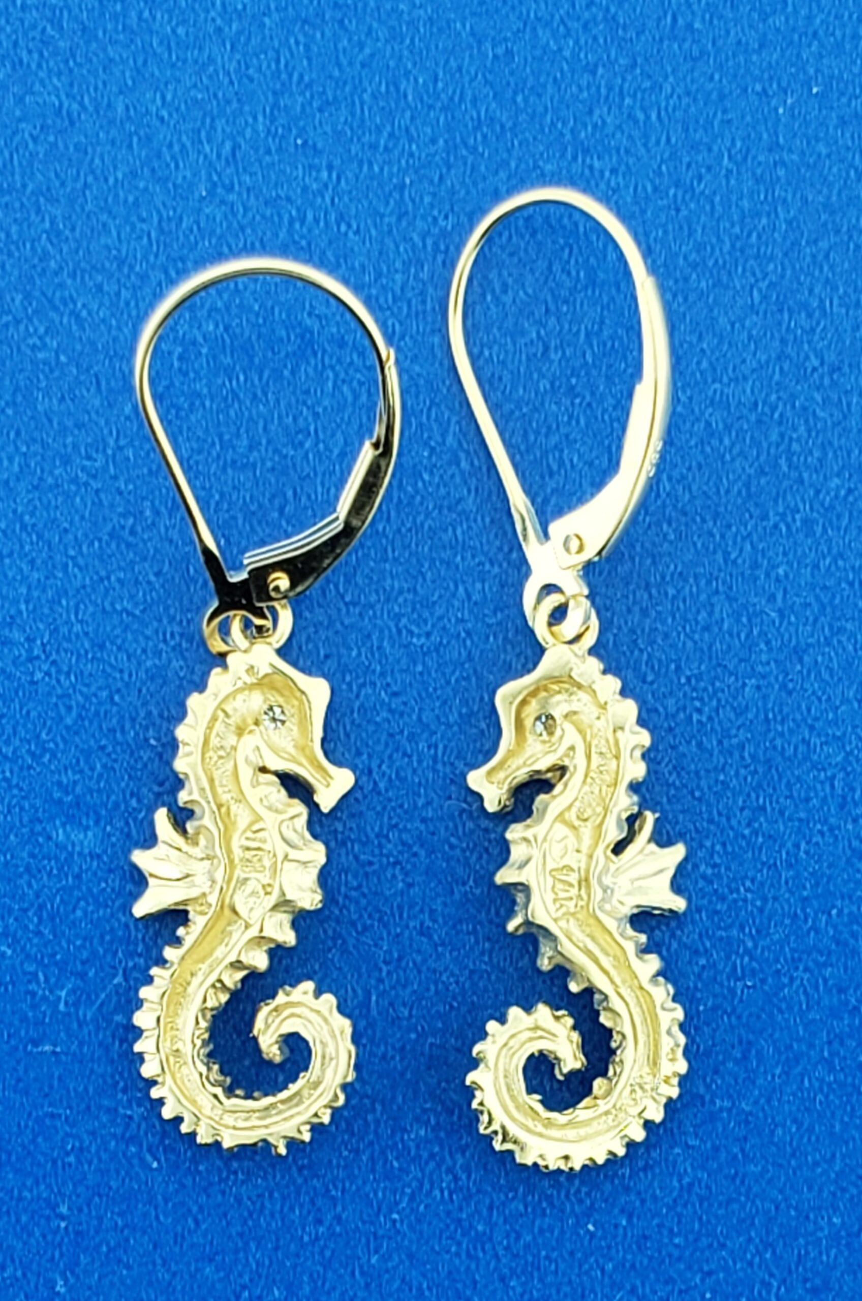 Steven Douglas Seahorse Dangle Earrings, 14K 4 Steven Douglas Seahorse Dangle Earrings, 14K - Image 4