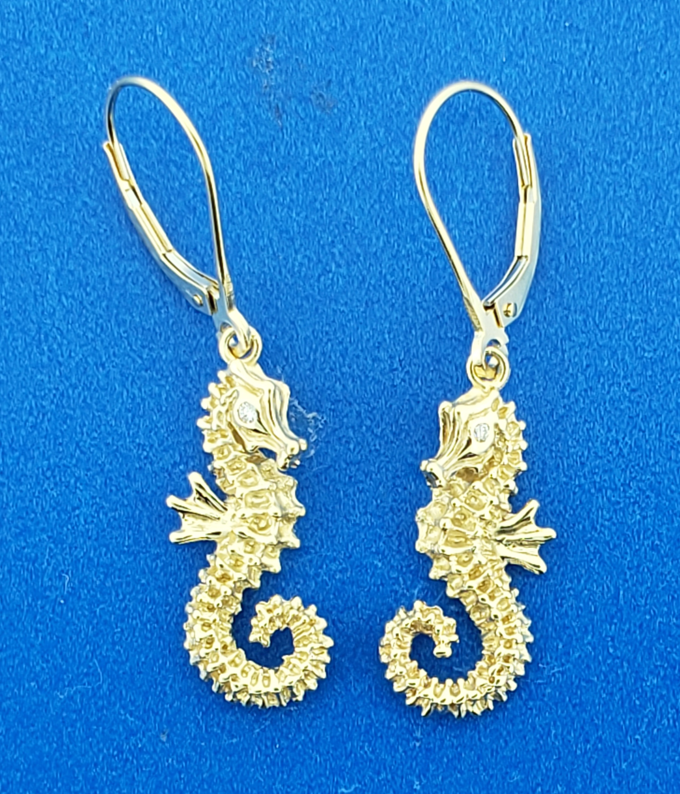 Steven Douglas Seahorse Dangle Earrings, 14K 1 Steven Douglas Seahorse Dangle Earrings, 14K