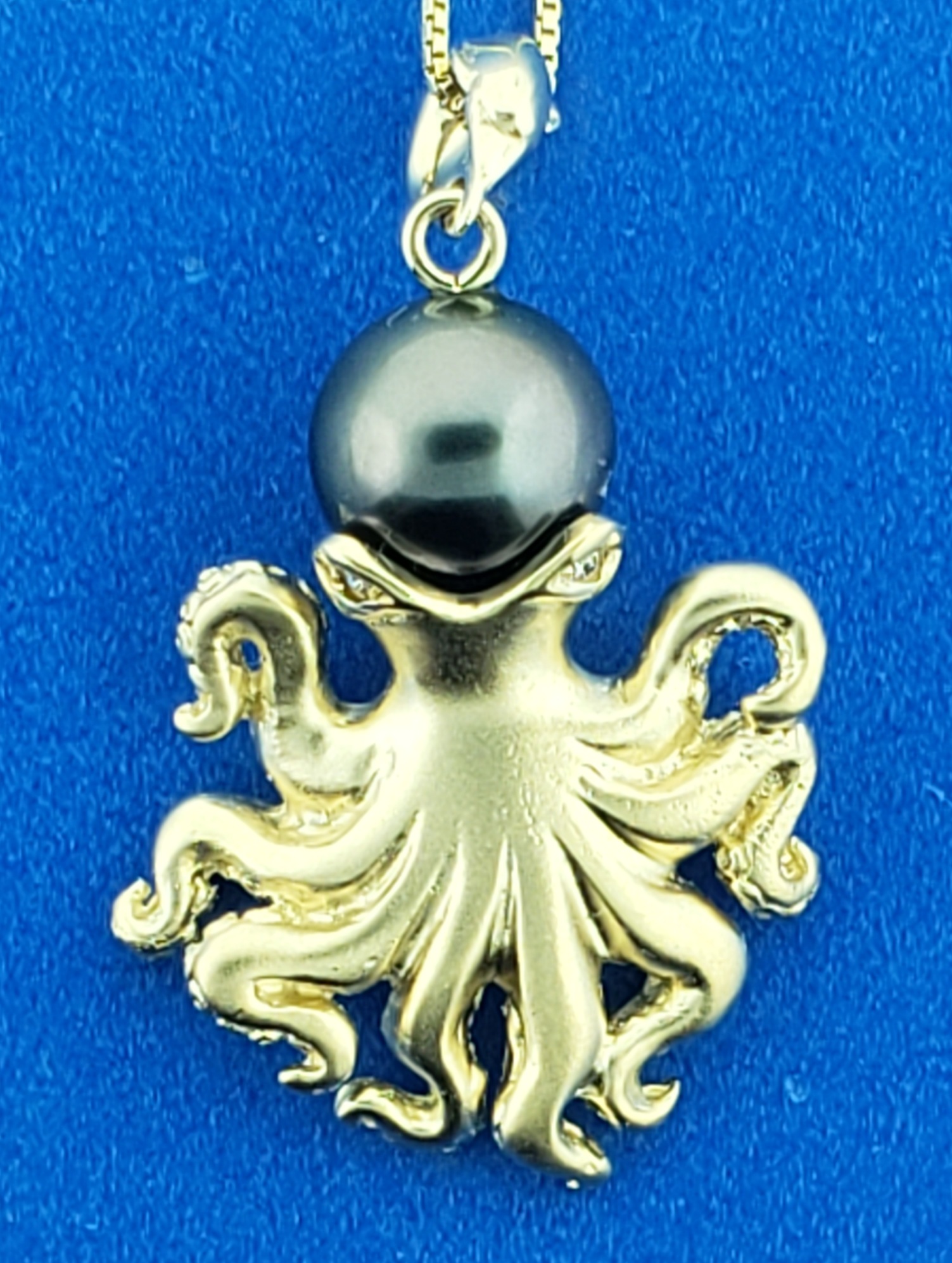 Steven Douglas 14K Octopus Tahitian Pearl Pendant 1 Steven Douglas 14K Octopus Tahitian Pearl Pendant