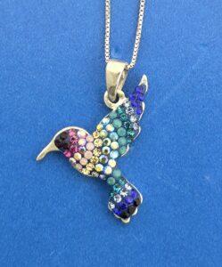 Mosaico Hummingbird Pendant Sterling Silver