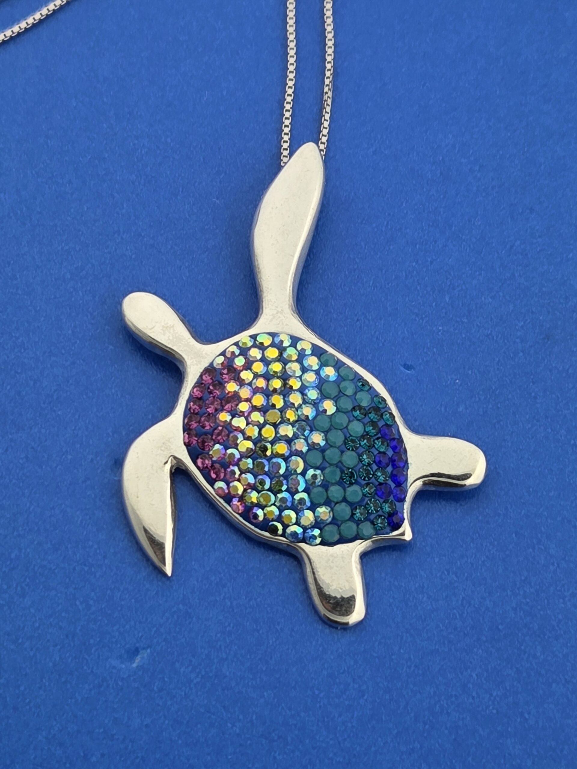 Mosaico Sea Turtle Pendant, Sterling Silver 5 Mosaico Sea Turtle Pendant, Sterling Silver - Image 5