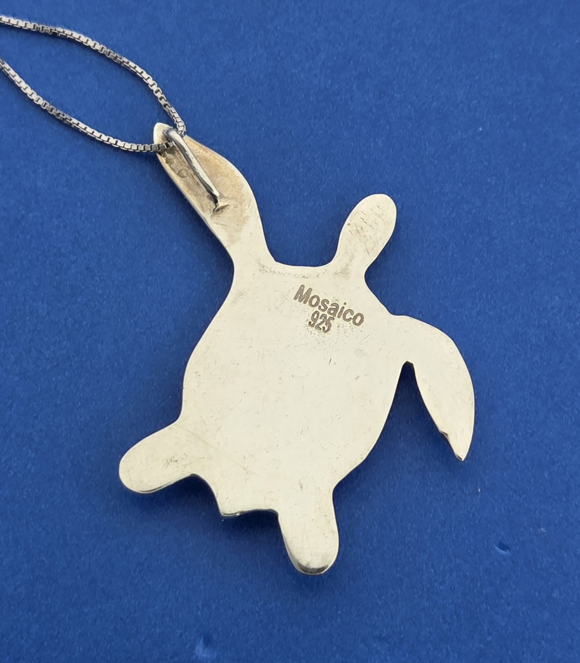 Mosaico Sea Turtle Pendant, Sterling Silver 6 Mosaico Sea Turtle Pendant, Sterling Silver - Image 6
