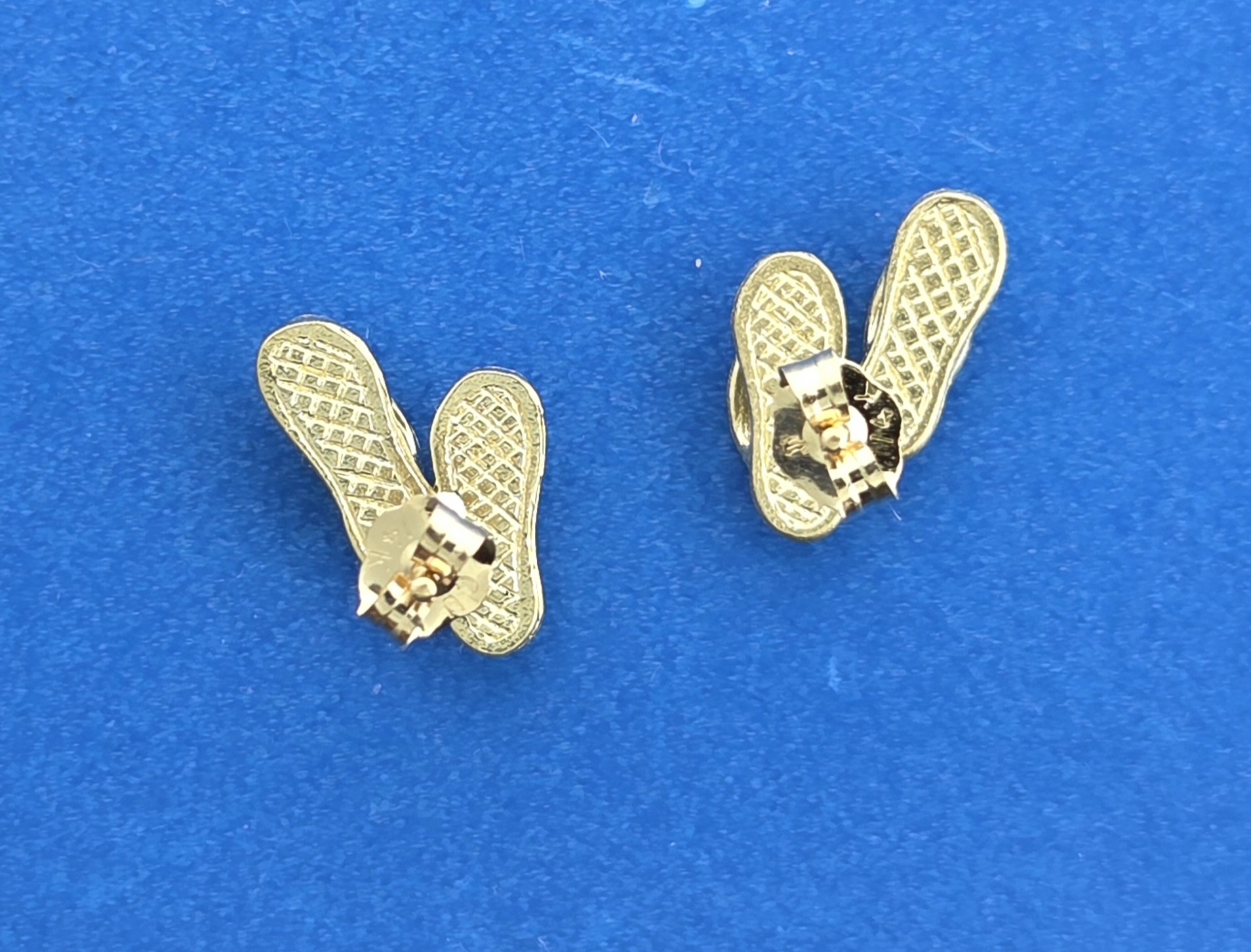 Flip Flop Earrings,14K 2-Tone 2 Flip Flop Earrings,14K 2-Tone - Image 2