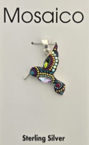 Mosaico Hummingbird Pendant Sterling Silver
